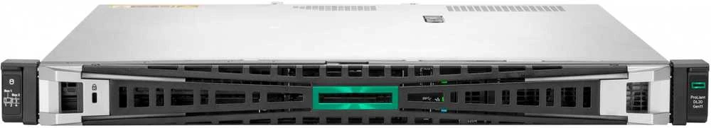 Hewlett Packard (HP) HPE „ProLiant DL20 Gen11 E-2434“ 3,4 GHz 4 c 1 P 32 GB-U 4 SFF 2 x 480 GB SATA SSD 800 W PS ES serveris