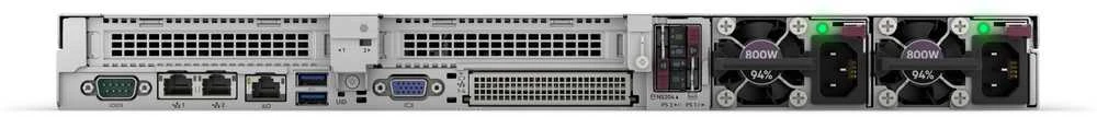 Hewlett Packard (HP) HPE ProLiant DL320 Gen11 4510 12c 1P 2x32GB-R 8SFF MR408i-o 2x480GB SATA SSD 2x1000W PS ES serveris
