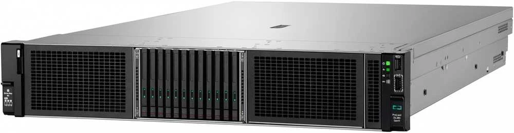 Hewlett Packard (HP) HPE „ProLiant DL380 Gen11 4510“ 2,4 GHz 12c 64 GB-R 12LFF MR416i-p 2 x 8 TB SATA HDD 2 x 1000 W PS EMEA serveris