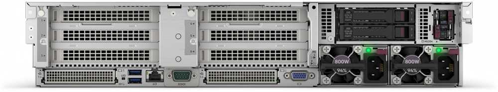 HPE „ProLiant DL385 Gen11 9124“ 3,0 GHz 16c 64 GB-R 8SFF MR408i-o 2 x 480 GB SATA SSD 2 x 1000 W PS ES serveris