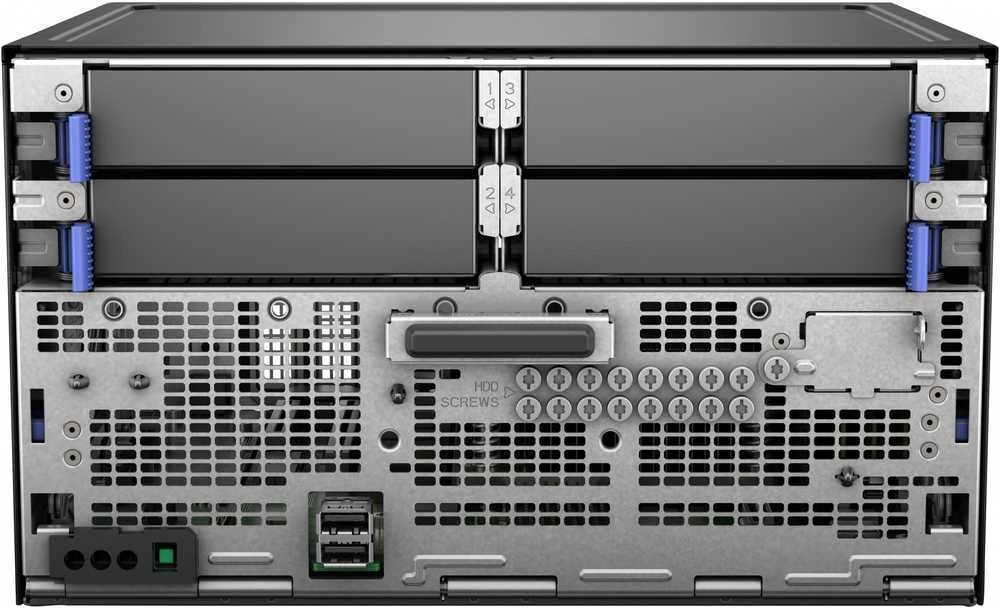 Hewlett Packard (HP) Serveris HP HPE PL MicroServer Gen11 E-2434 (3.4/4C) 1x32G 2x4TB/7.2 (801888) 4LFF/4SFF-NVROC 4x1G iLo6 180W NBD111 Išmanus pasirinkimas