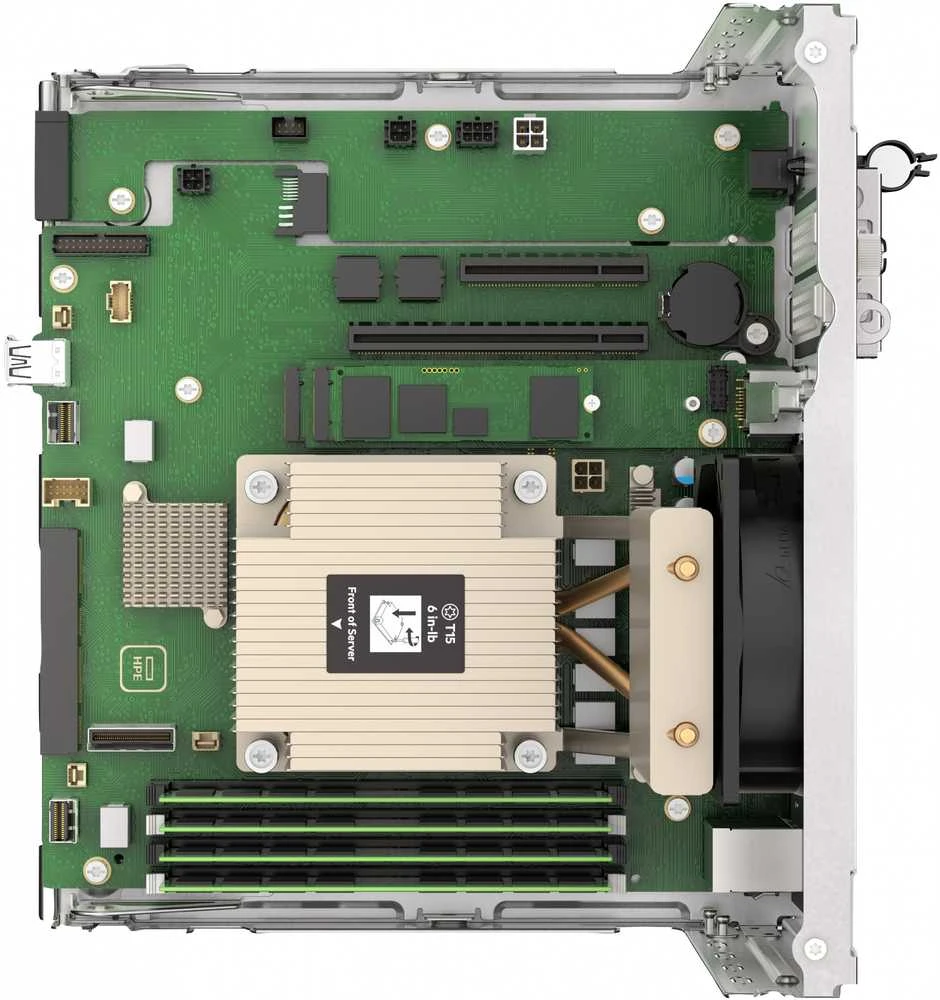 Hewlett Packard (HP) Serveris HP HPE PL MicroServer Gen11 E-2434 (3.4/4C) 1x32G 2x4TB/7.2 (801888) 4LFF/4SFF-NVROC 4x1G iLo6 180W NBD111 Išmanus pasirinkimas