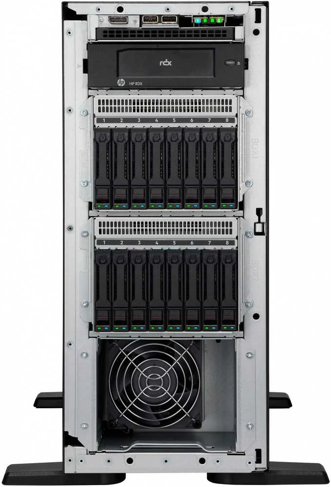HPE ProLiant ML110 Gen11 4510 12 branduolių 1P 64GB-R MR408i-o 8SFF 2x480GB SSD 2x1000W RPS ES serveris 960 GB Tower (4.5U) Intel® Xeon Sidabrinis 2.4 GHz DDR5-SDRAM 1000 W