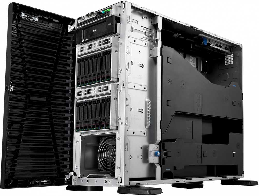 Hewlett Packard (HP) HPE „ProLiant ML110 Gen11 4510“ 2,4 GHz 12c 1P 32 GB-R 4LFF 2 x 4 TB HDD 2 x 1000 W PS ES serveris