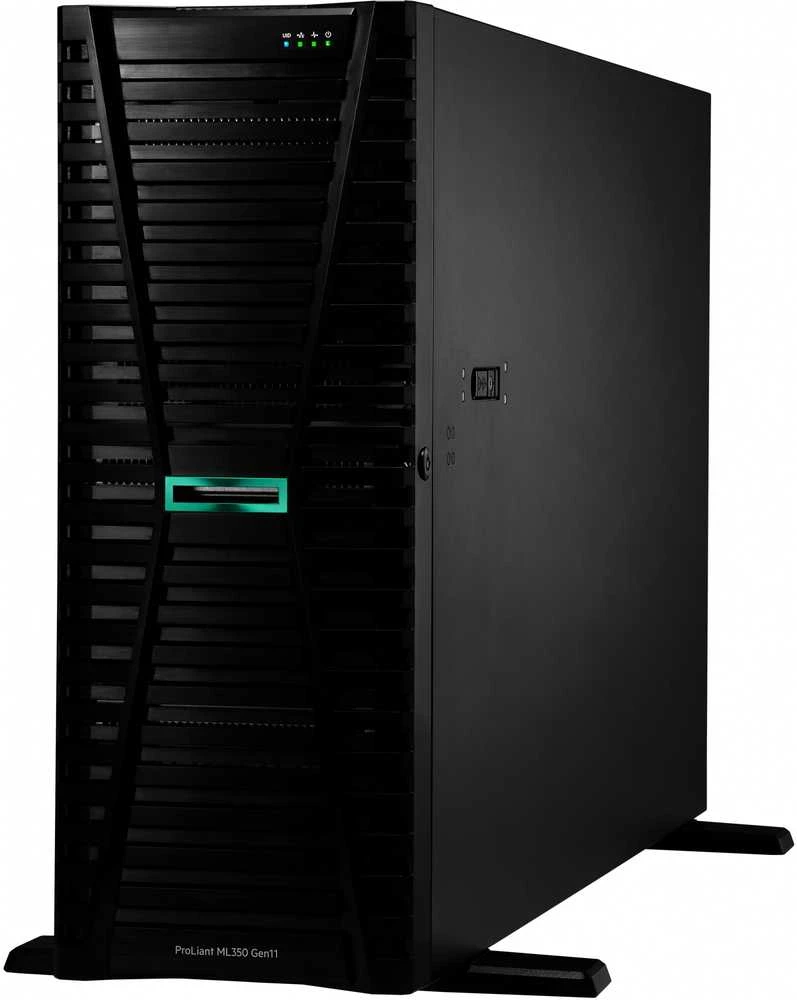 Hewlett Packard (HP) HPE „ProLiant ML350 Gen11 4510“ 12 branduolių 64 GB-R MR408i-o 8SFF 2 x 960 GB SSD 2 x 1000 W RPS ES serveris