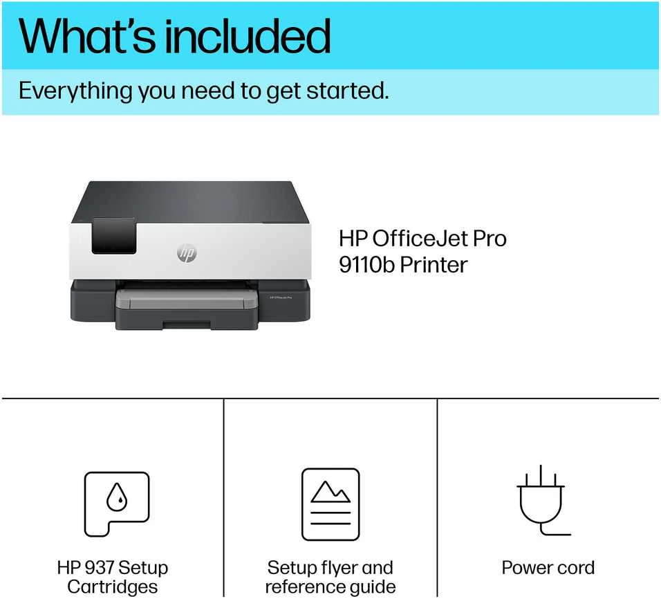 Hewlett Packard (HP) HP OfficeJet Pro 9110b Wireless Color Spausdintuvas, Two-sided spausdinimas