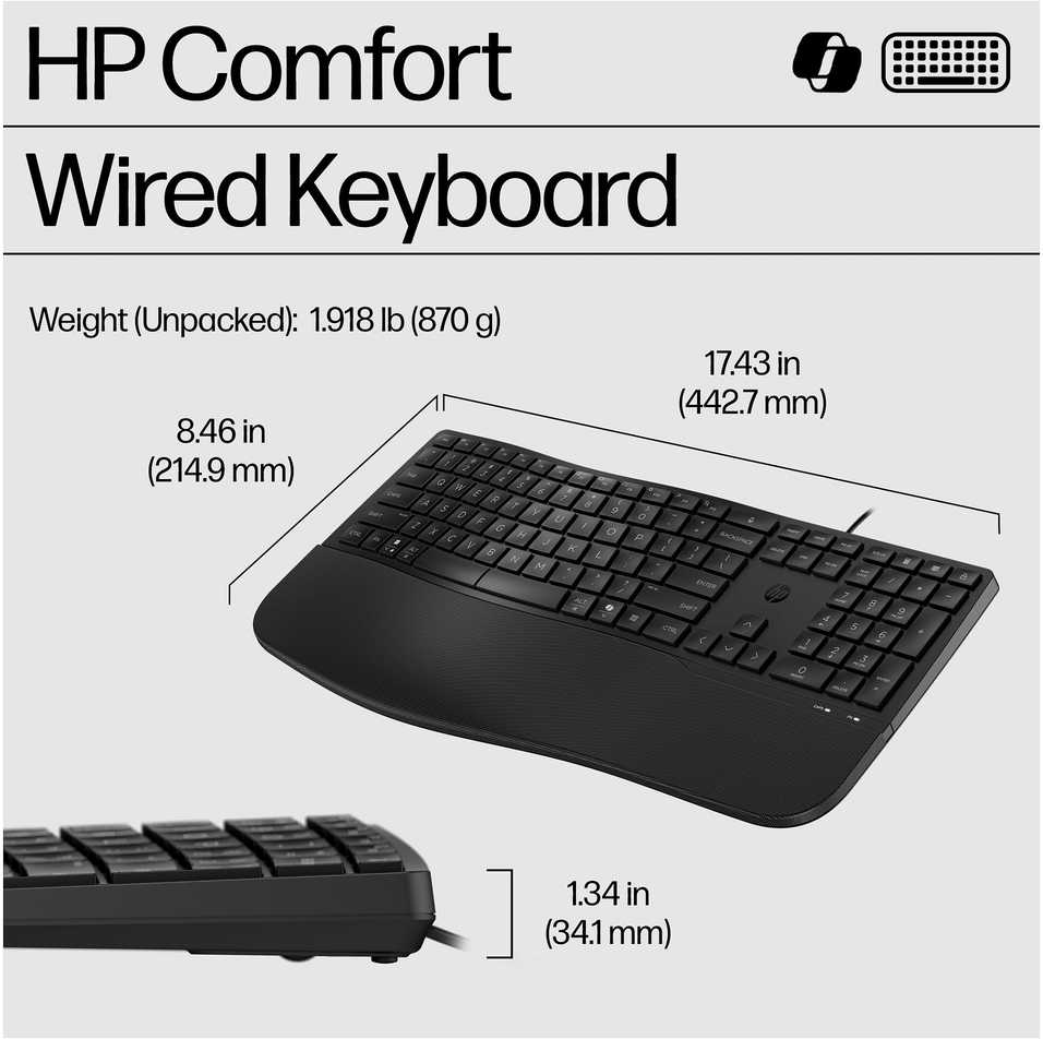 „Hewlett Packard“ (HP) „HP 480 Comfort“ laidinė klaviatūra