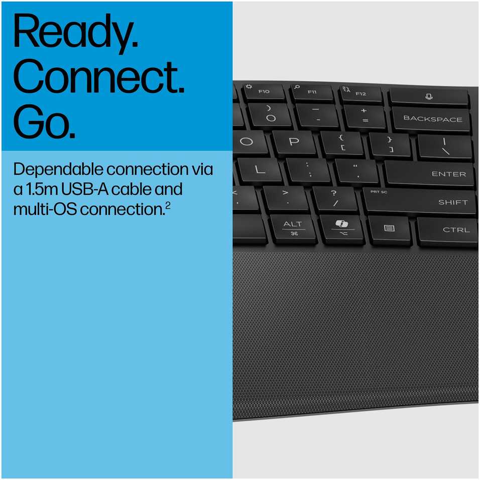 „Hewlett Packard“ (HP) „HP 480 Comfort“ laidinė klaviatūra