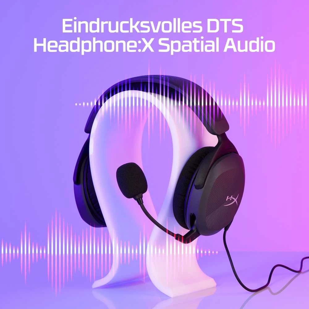 Žaidimų ausinės HyperX Cloud Stinger 2 Core, Juodos