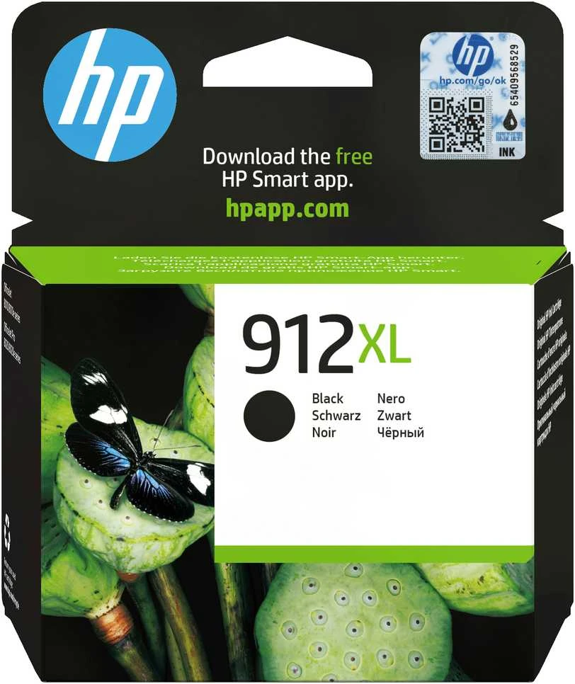 Hewlett Packard (HP) HP 912XL didelio našumo juodas rašalas