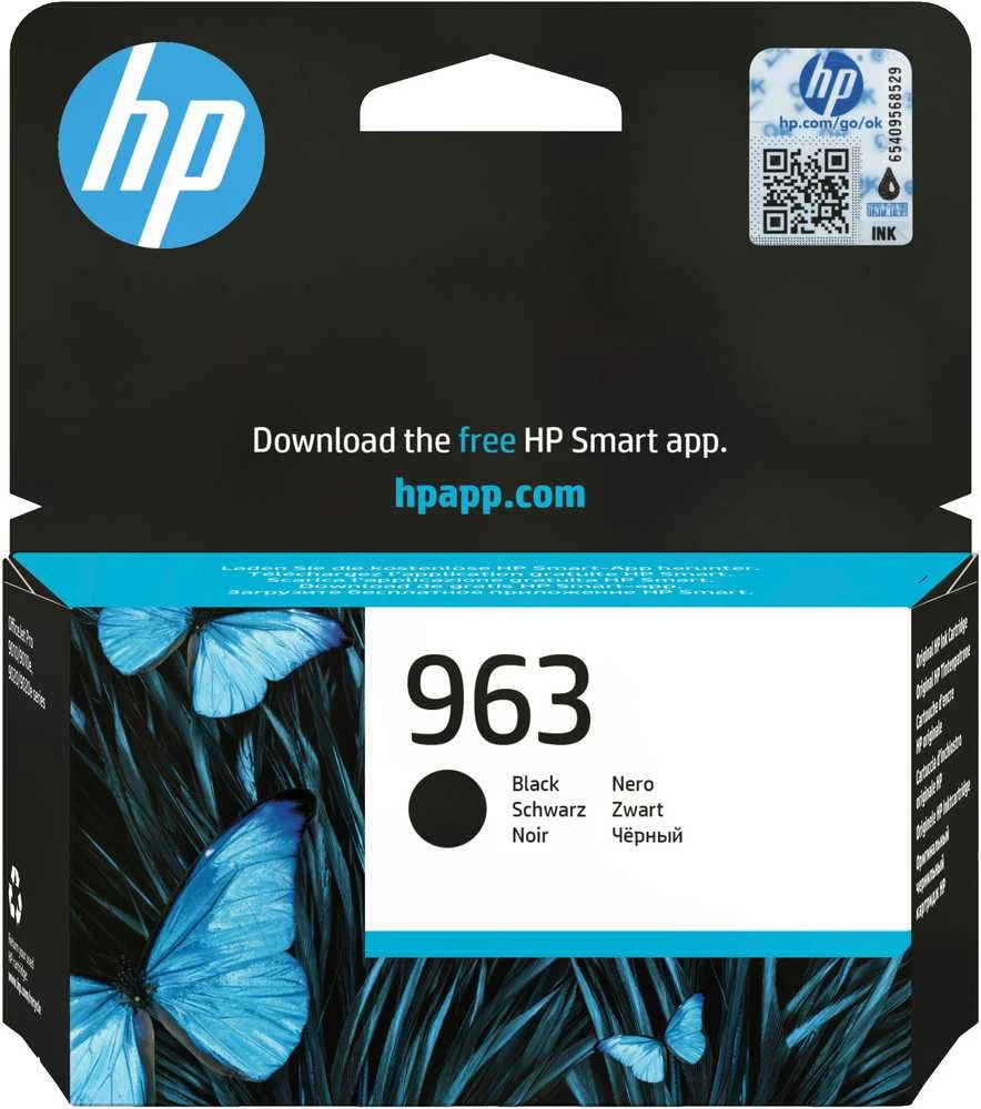 Hewlett Packard (HP) Hewlett-Packard 963 (3JA26AE), juoda kasetė
