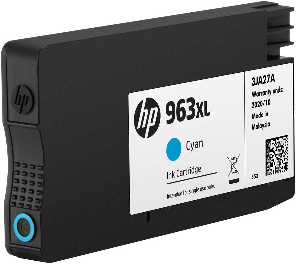 Hewlett Packard (HP) HP 963XL (3JA27AE) Rašalinė kasetė, Žydra
