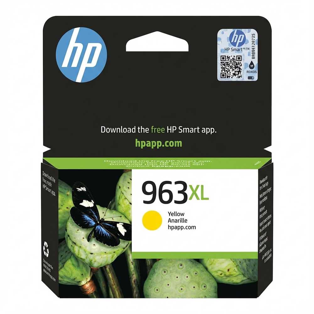 Hewlett Packard (HP) HP 963XL didelio našumo geltonas rašalas