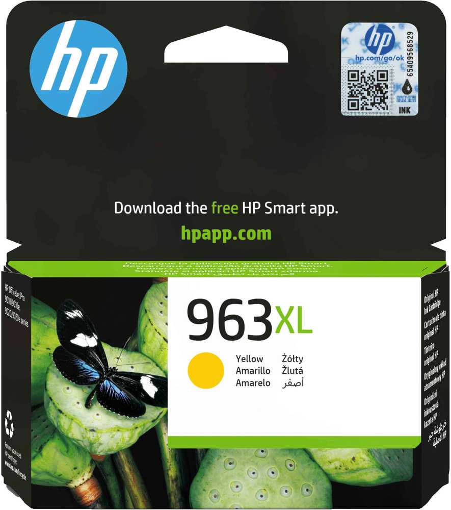 Hewlett Packard (HP) HP 963XL (3JA29AE) Rašalinė kasetė, Geltona