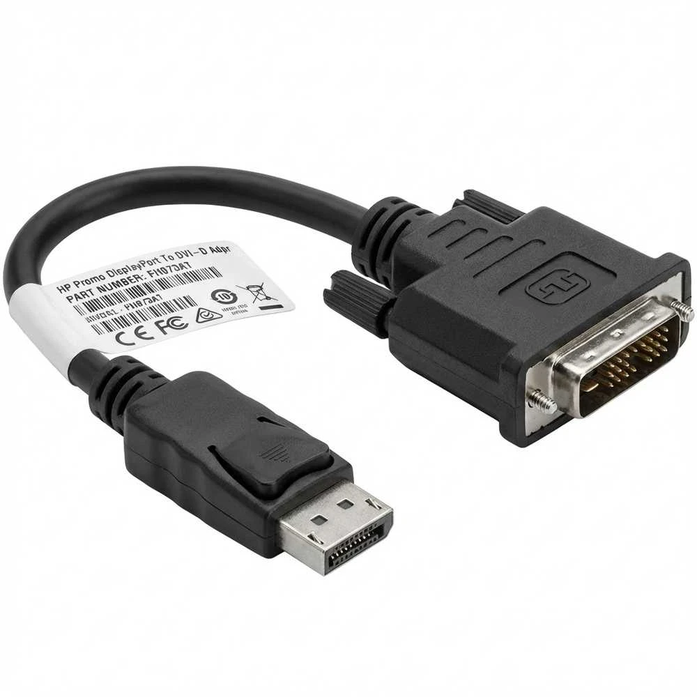 Hewlett Packard (HP) adapteris AV HP DisplayPort – DVI-D juodas (FH973AT)