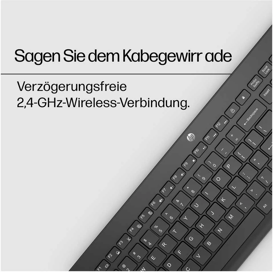 Hewlett Packard (HP) HP Klaviatūra 230 Belaidė klaviatūra USB-A Juodas