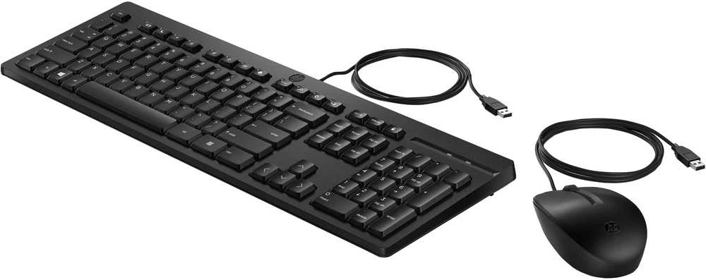 Klaviatūra ir pelė Kit HP 225 su laidu QWERTZ