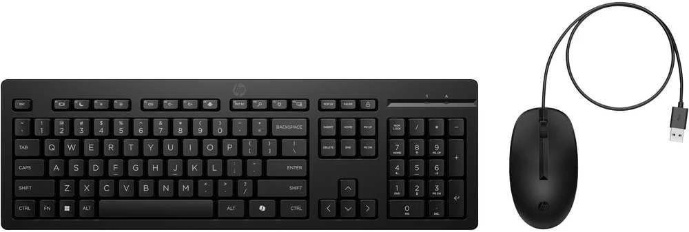 Klaviatūra ir pelė Kit HP 225 su laidu QWERTZ
