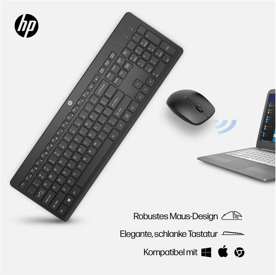 Klaviatūra Hewlett Packard (HP) HP 230 3L1F0AA DE maketas, baltas