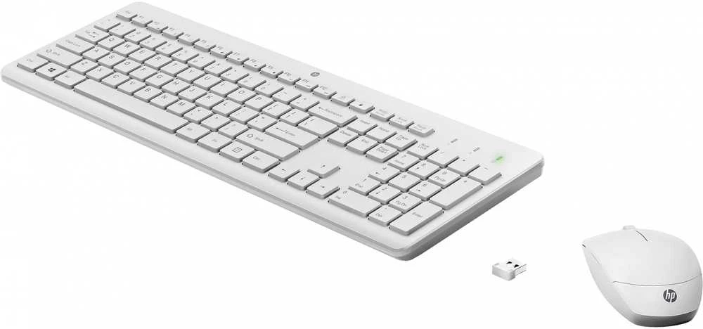 Klaviatūra Hewlett Packard (HP) HP 230 3L1F0AA DE maketas, baltas