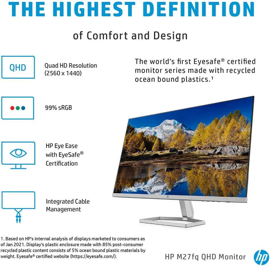 Hewlett Packard (HP) Monitorius HP M27fq
