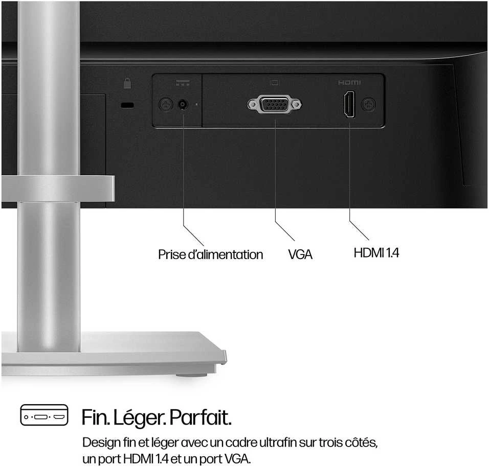 Hewlett Packard (HP) Monitorius - HP 23.8 colių Series 5 FHD 1920x1080 Aukščio Reguliuojamas