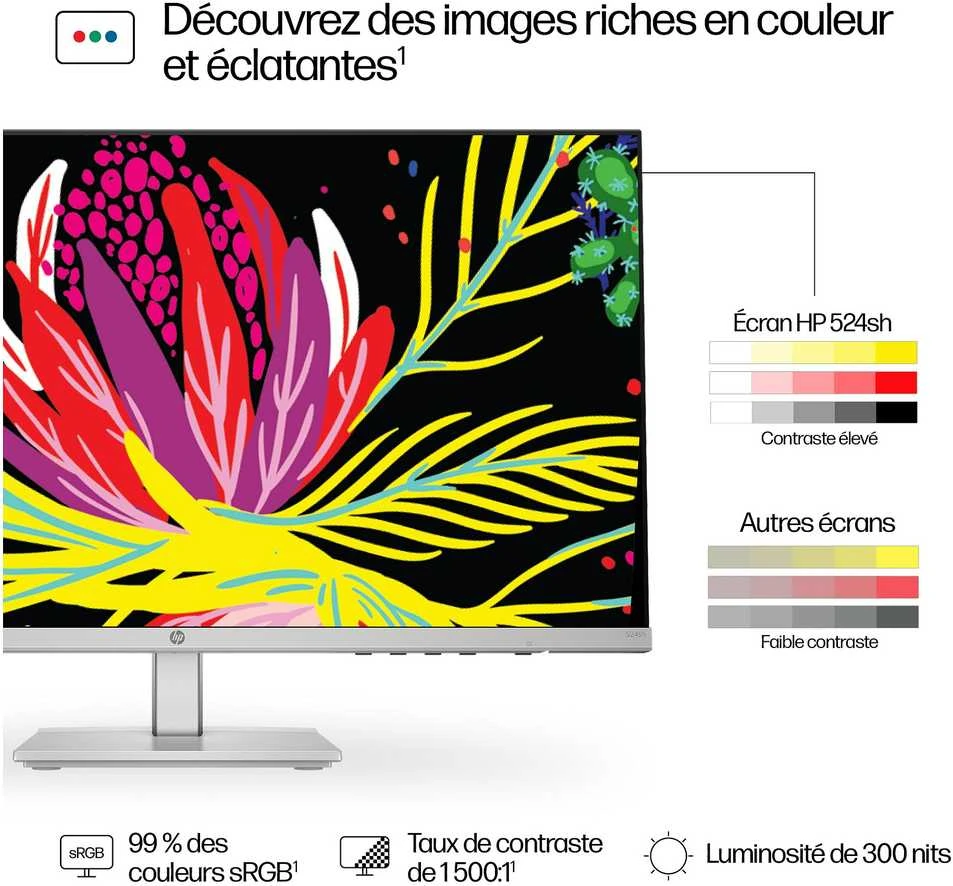 Hewlett Packard (HP) Monitorius - HP 23.8 colių Series 5 FHD 1920x1080 Aukščio Reguliuojamas