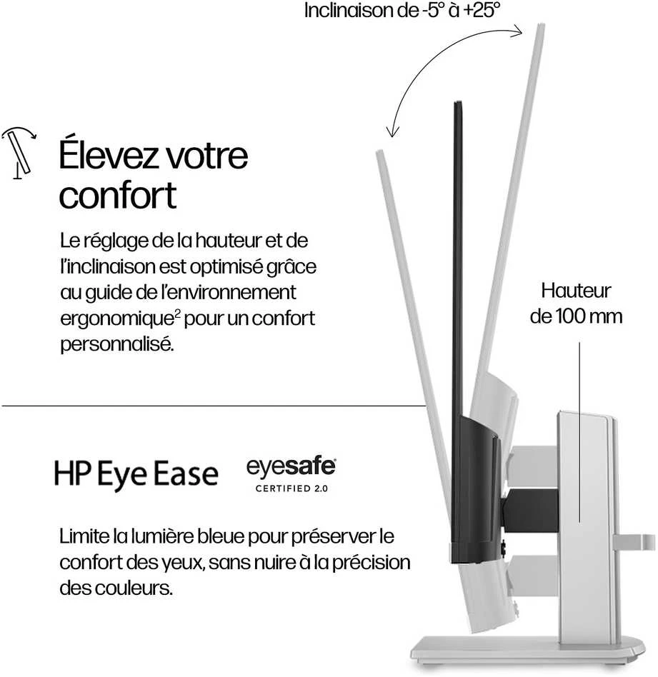 Hewlett Packard (HP) Monitorius - HP 23.8 colių Series 5 FHD 1920x1080 Aukščio Reguliuojamas