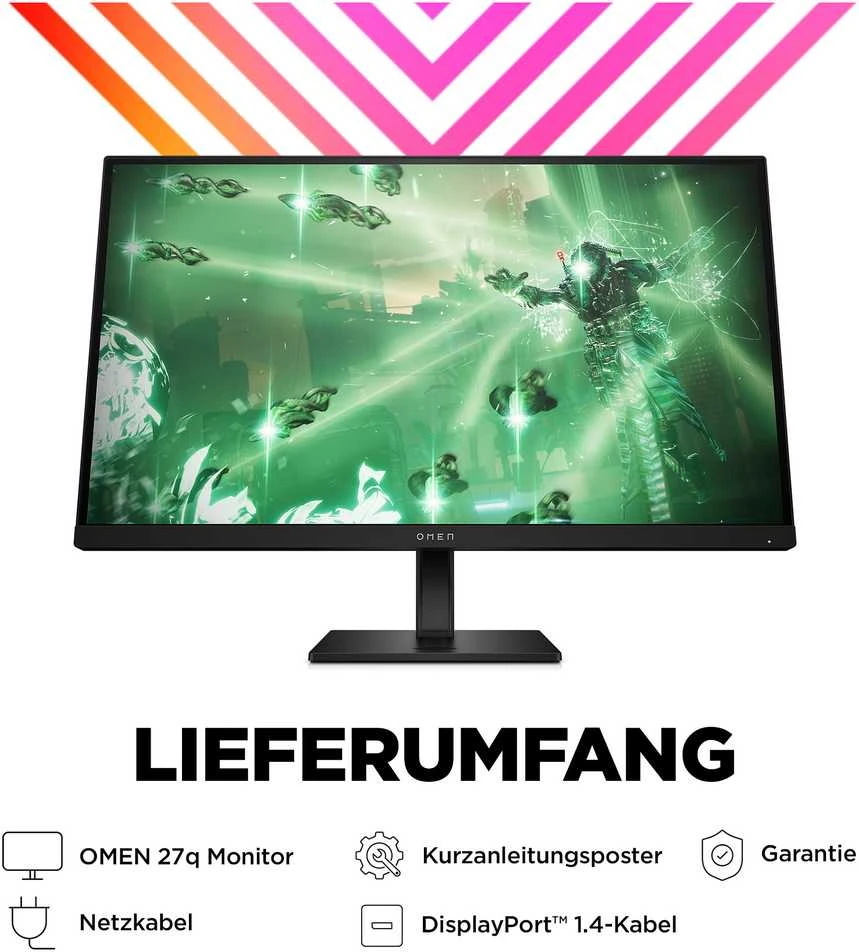 Monitorius HP OMEN 27q - 27'' | IPS | QHD | 1ms | 165Hz | HDR
