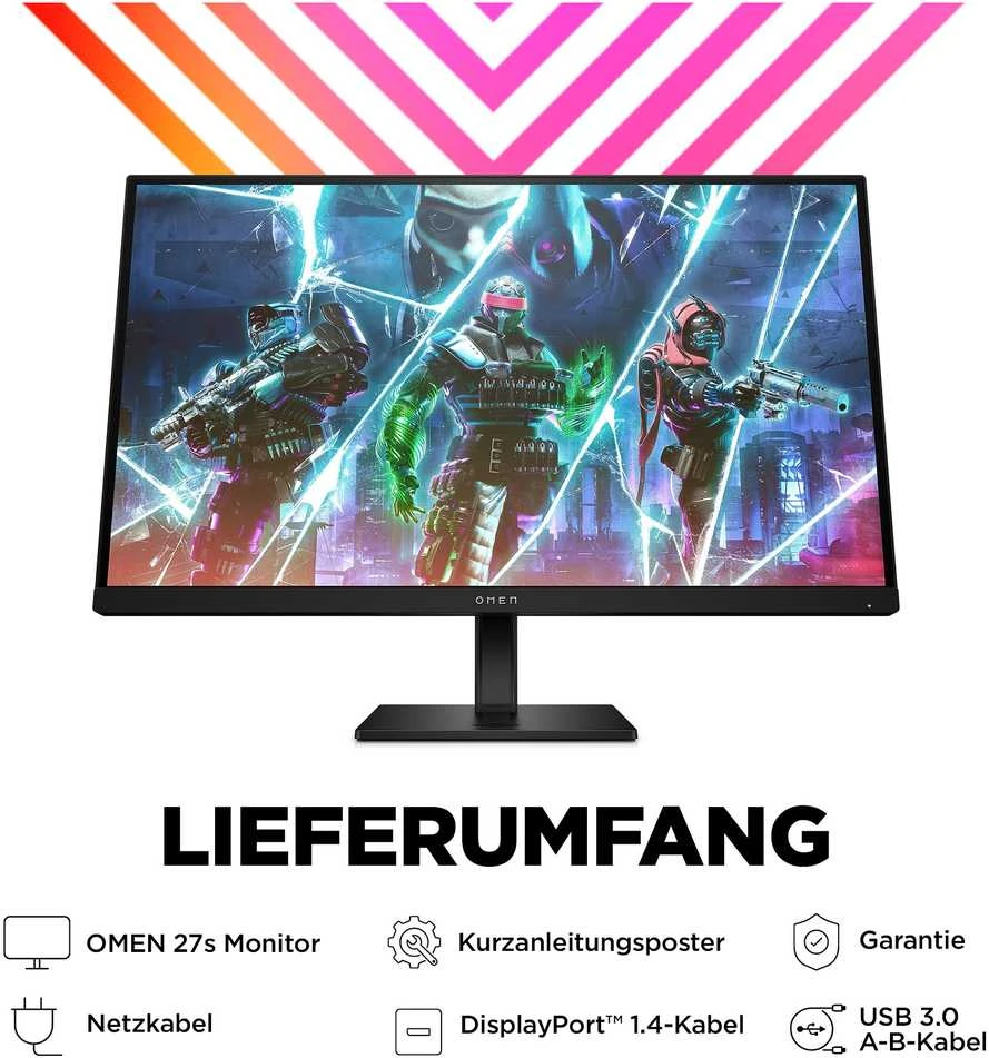 Hewlett Packard (HP) HP Žaidimų Monitorius - OMEN 27s 27" FHD 240Hz 1ms G-SYNC FreeSync Nuimamas Stovas