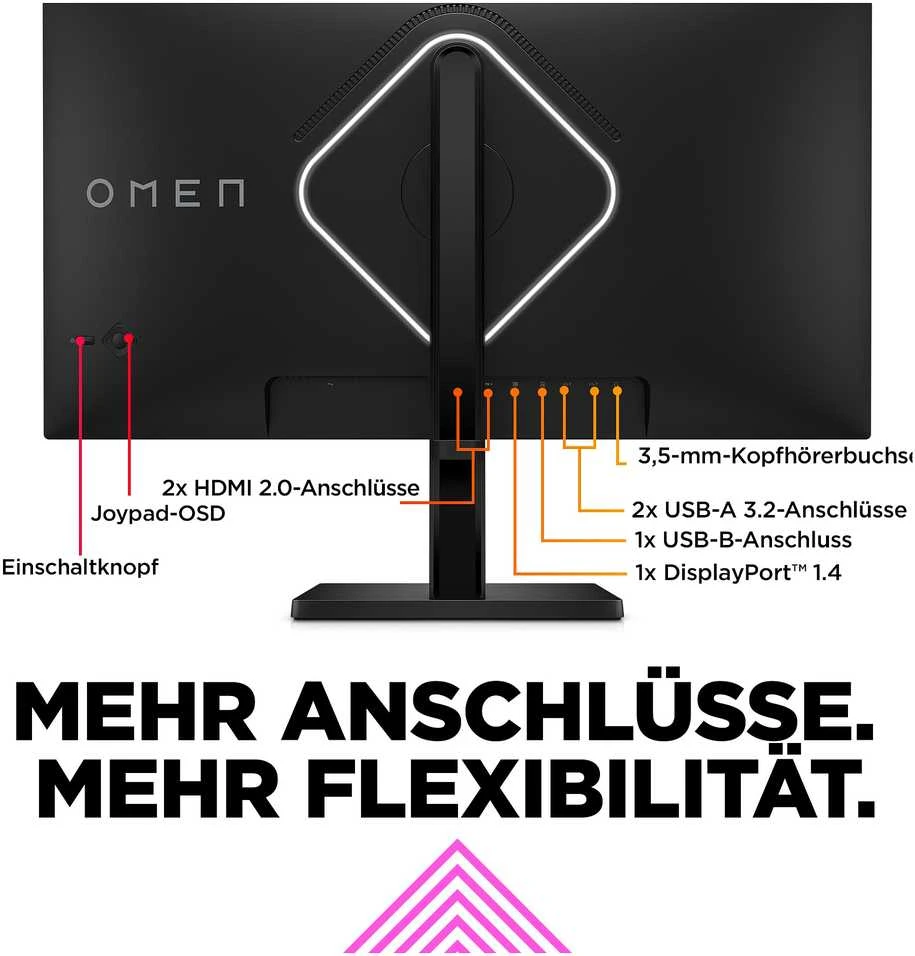 Hewlett Packard (HP) HP Žaidimų Monitorius - OMEN 27s 27" FHD 240Hz 1ms G-SYNC FreeSync Nuimamas Stovas
