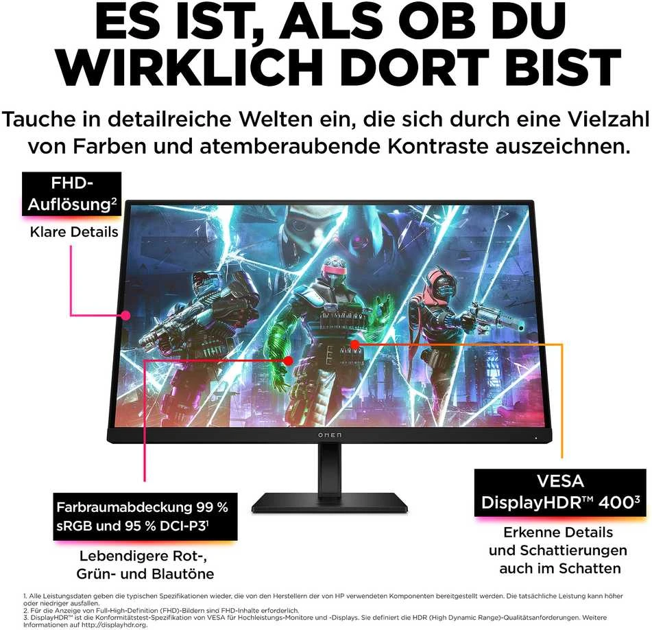 Hewlett Packard (HP) HP Žaidimų Monitorius - OMEN 27s 27" FHD 240Hz 1ms G-SYNC FreeSync Nuimamas Stovas