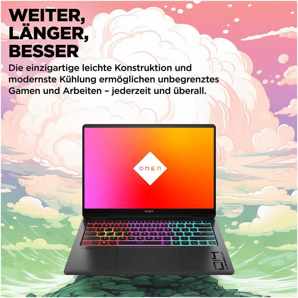 Nešiojamas kompiuteris HP OMEN 14-fb0073ng 14.0" 2.8k OLED 120Hz, Intel Core Ultra 7-155H, 16GB RAM, 1TB SSD, RTX 4060, Windows 11