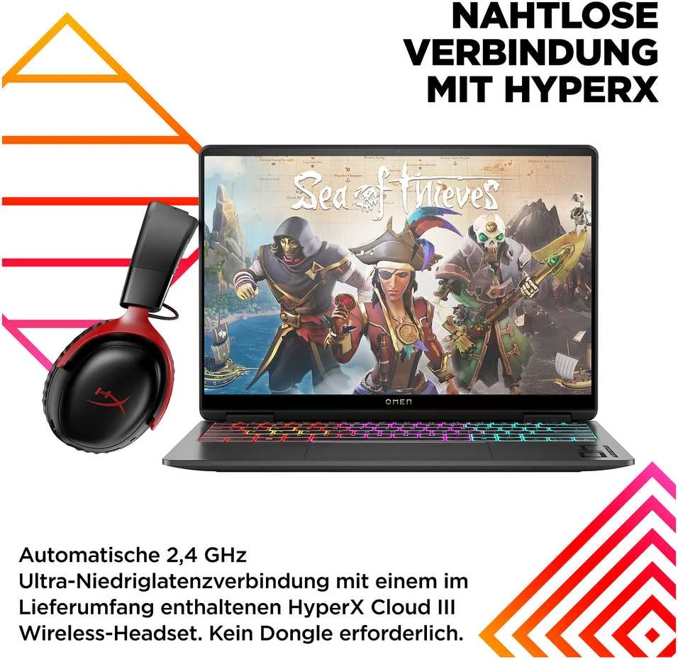 Nešiojamas kompiuteris HP OMEN 14-fb0073ng 14.0" 2.8k OLED 120Hz, Intel Core Ultra 7-155H, 16GB RAM, 1TB SSD, RTX 4060, Windows 11