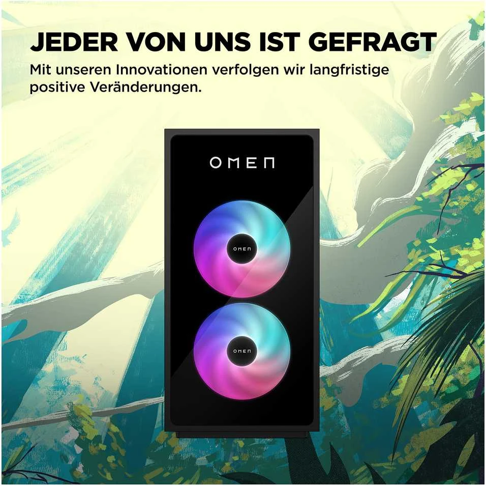 HP OMEN GT16-0066ng 35L žaidimų stacionarus kompiuteris, Core Ultra 7 265K, 32GB/1TB SSD, RTX 5070Ti, Win11