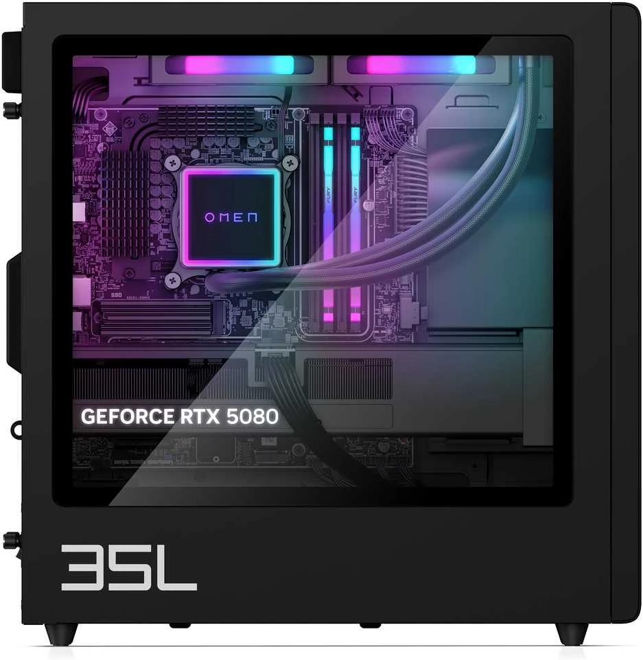 Stacionarus kompiuteris HP OMEN GT16-1471ng 35L Gaming Desktop Ryzen™ 7 9800X3D 32GB/2TB SSD RTX 5080 Win11