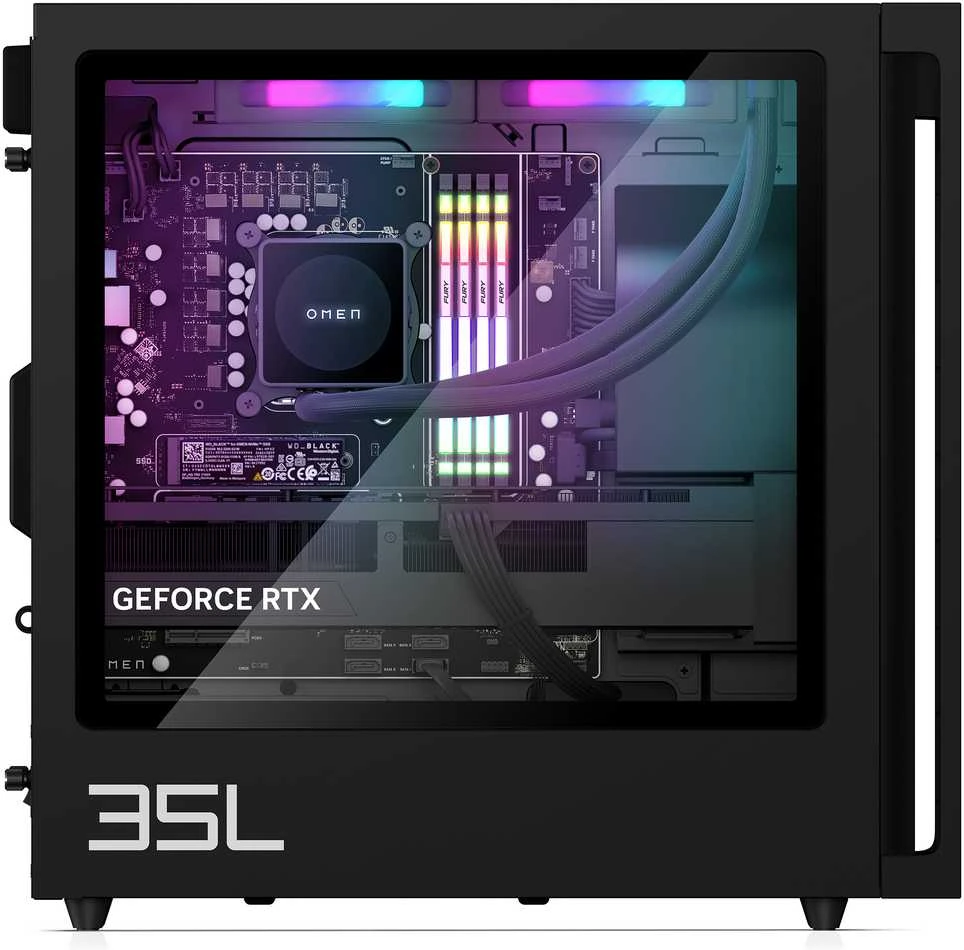 Stacionarus kompiuteris HP OMEN GT16-1472ng 35L Gaming Desktop Ryzen™ 7 9800X3D 32GB/1TB SSD RTX 5070 Ti Win11