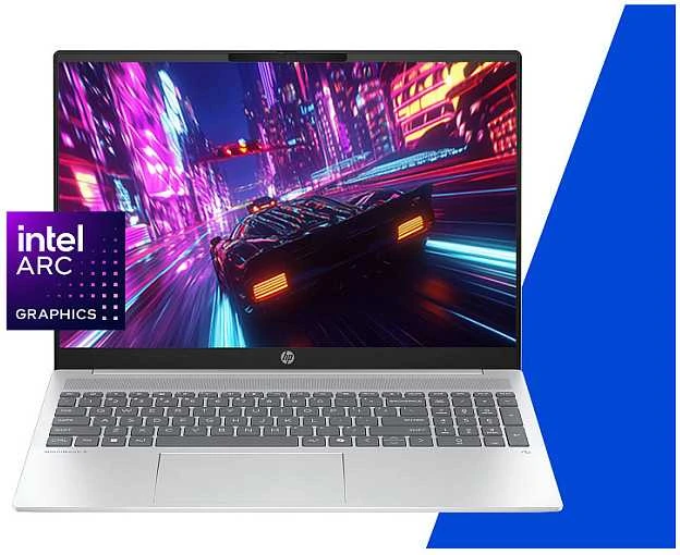 Nešiojamas kompiuteris HP OmniBook 5 16-af1173ng 16 colių įstrižainės WUXGA IPS ekranas, Intel Core Ultra 7 255U procesorius, 16 GB RAM, 512 GB SSD, Windows 11