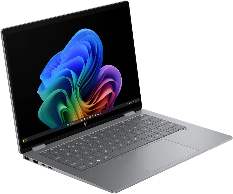 Nešiojamas kompiuteris HP OmniBook X Flip 14-fm0153ng 14,0" WUXGA IPS lietimui jautrus ekranas, Intel Core Ultra 5 226V procesorius, 16 GB RAM, 512 GB SSD, Windows 11