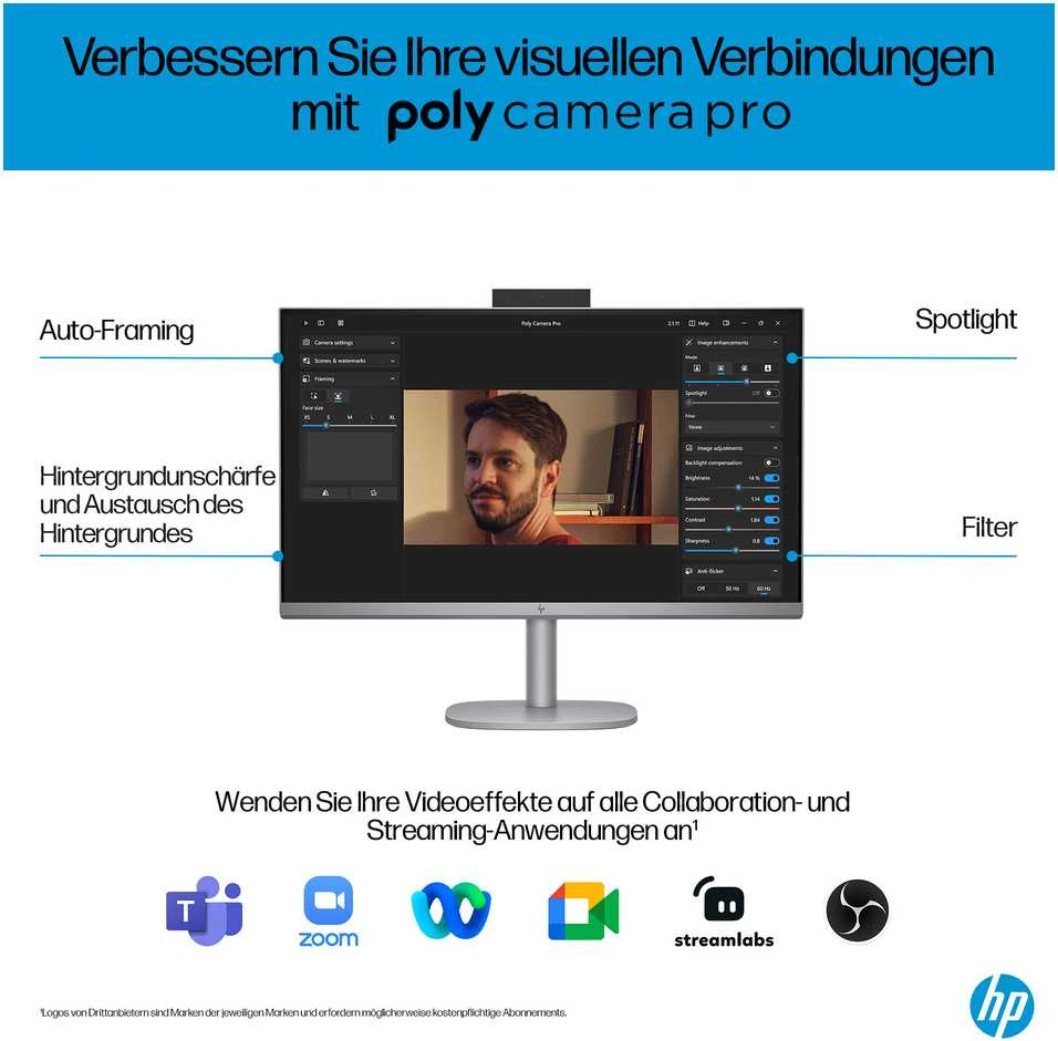 Stacionarus kompiuteris HP OmniStudio X 27" FHD IPS All-in-One Ultra 7-155H 16GB/1TB SSD Win11 27-cs0073ng