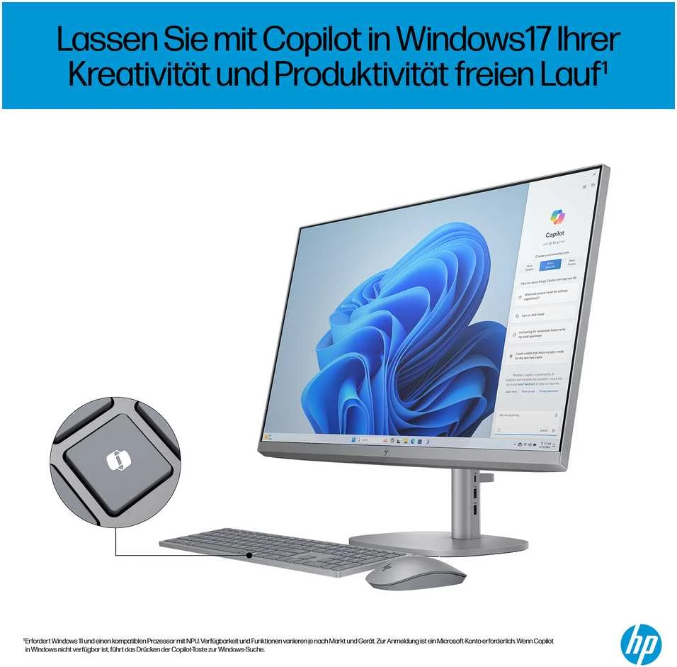 HP OmniStudio X 27 FHD IPS daugiafunkcis stacionarus kompiuteris Ultra 5-125H 16GB/512GB SSD Win11 27-cs0450ng