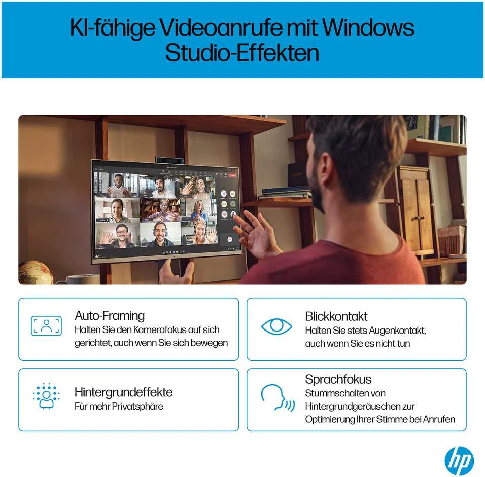 HP OmniStudio X 27 FHD IPS daugiafunkcis stacionarus kompiuteris Ultra 5-125H 16GB/512GB SSD Win11 27-cs0450ng