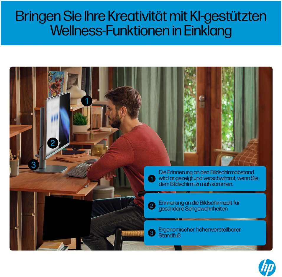 HP OmniStudio X 27 FHD IPS daugiafunkcis stacionarus kompiuteris Ultra 5-125H 16GB/512GB SSD Win11 27-cs0450ng