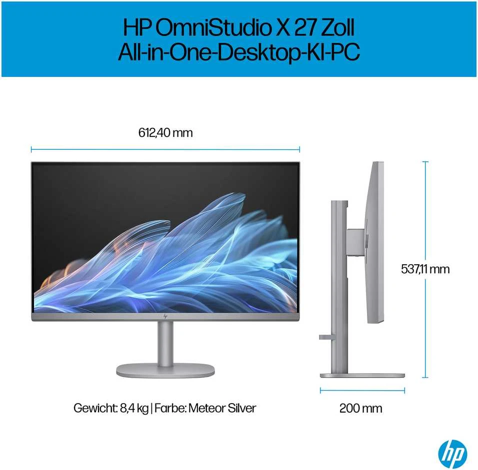 HP OmniStudio X 27 FHD IPS daugiafunkcis stacionarus kompiuteris Ultra 5-125H 16GB/512GB SSD Win11 27-cs0450ng