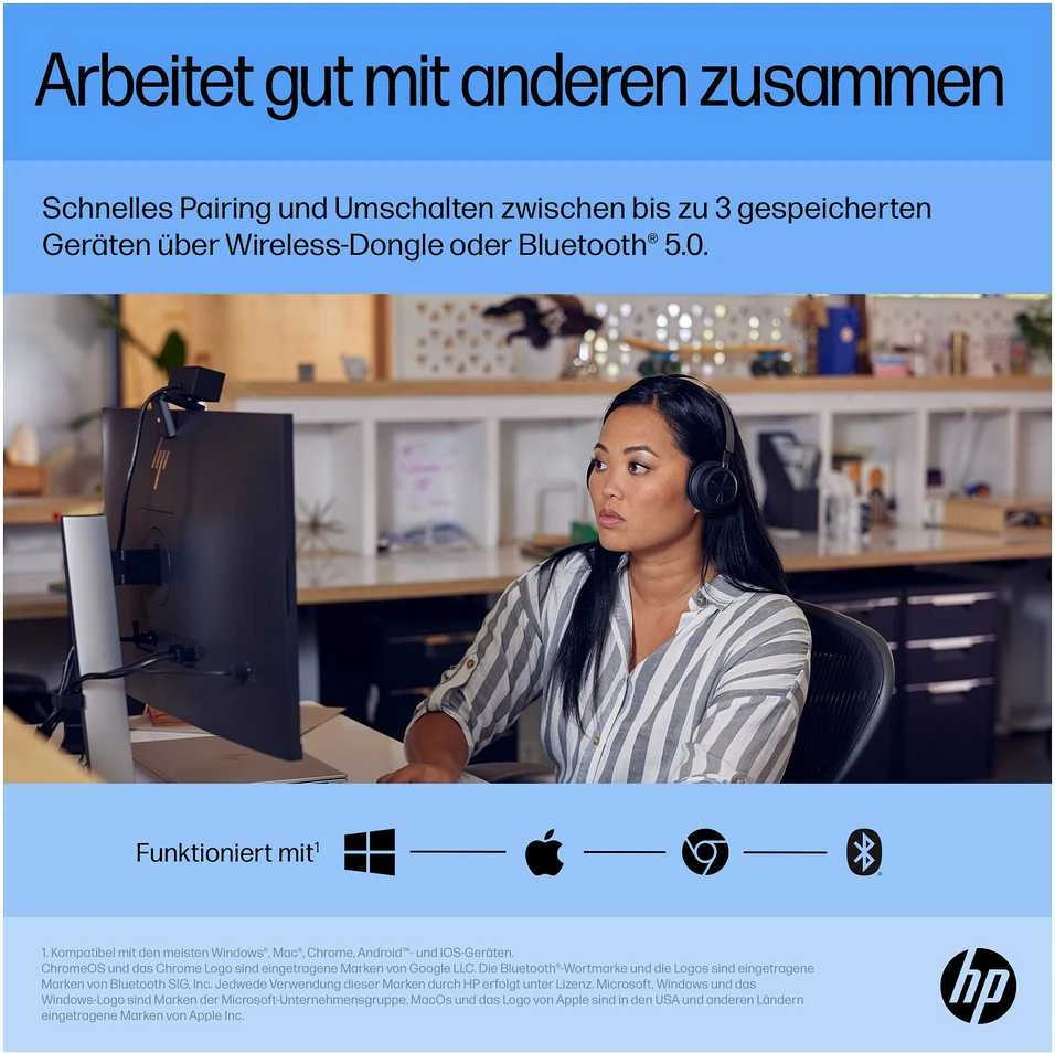 Pelė Hewlett Packard (HP) Myszka HP 710 belaidė juoda