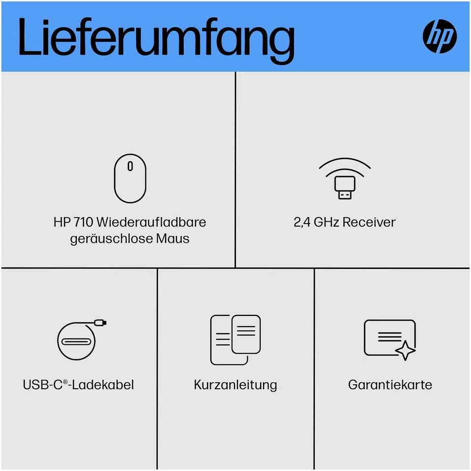 Pelė Hewlett Packard (HP) Myszka HP 710 belaidė juoda