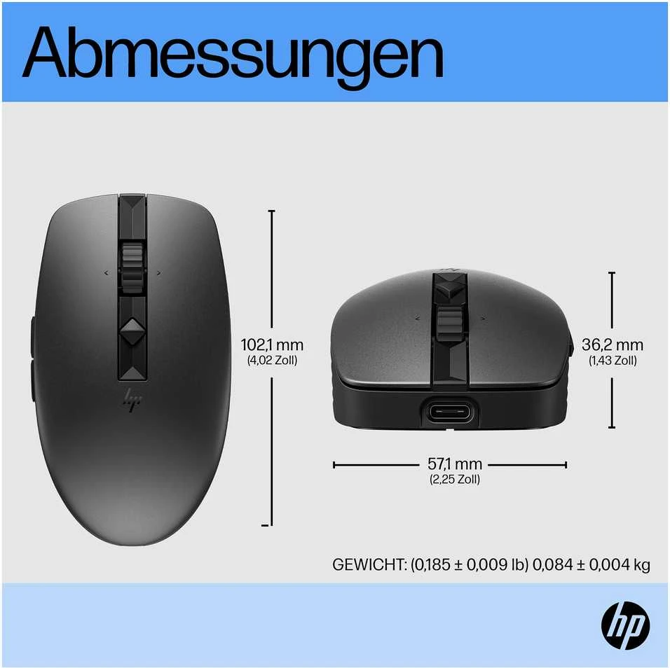 Pelė Hewlett Packard (HP) Myszka HP 710 belaidė juoda