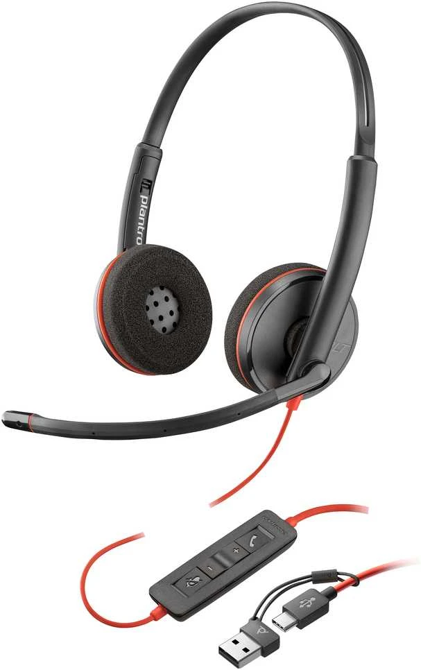 HP Poly atsarginė dalis Ausinės Blackwire C3225 dvipusės 3.5 mm