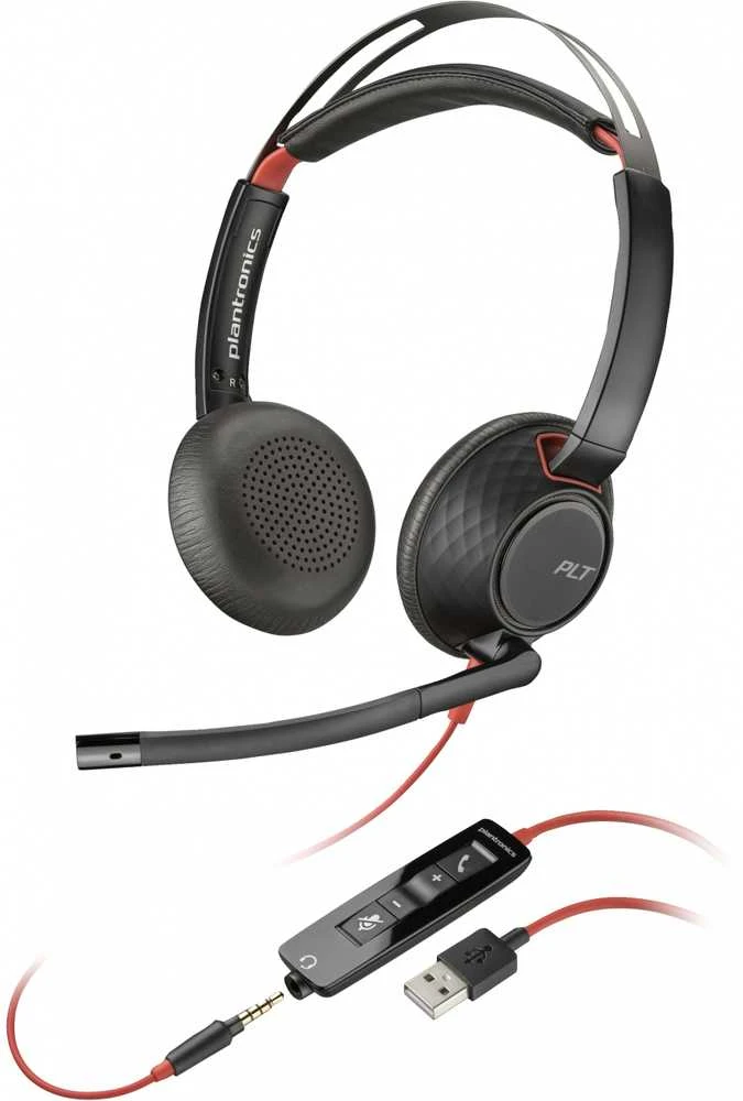 Poly Blackwire C3225 ausinės su laidiniu valdymo pulteliu