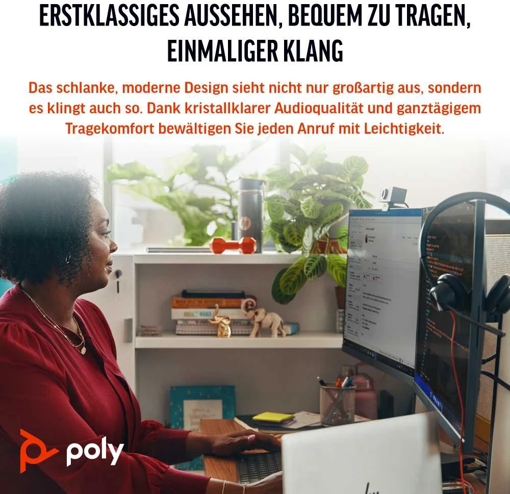 Ausinės Hewlett Packard (HP) POLY BW 3315 -M USB-C HS - +USB-C/A